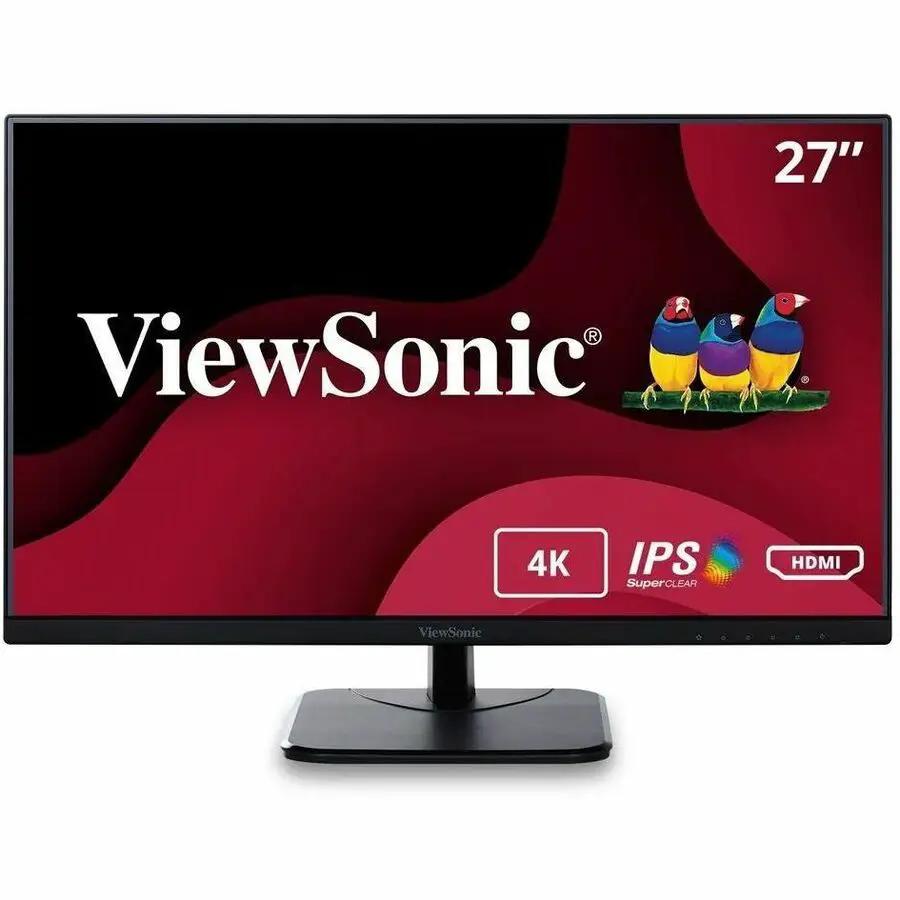 ViewSonic VA2756-4K-MHD 27-inch 4K UHD IPS monitor with black chassis