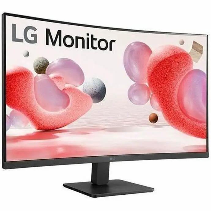LG 32BR50C 31.5-inch Full HD curved monitor in matte black with stand