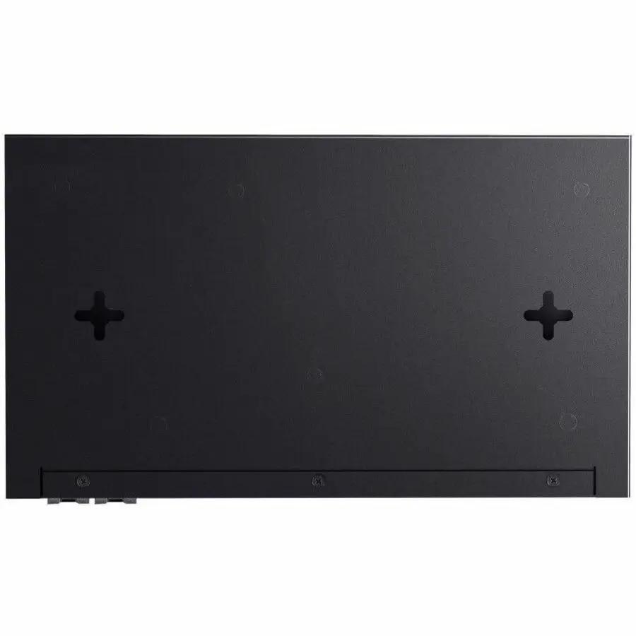 TP-Link Omada 8-Port PoE+ SFP+ Smart Switch, black metal chassis with rear mounting holes