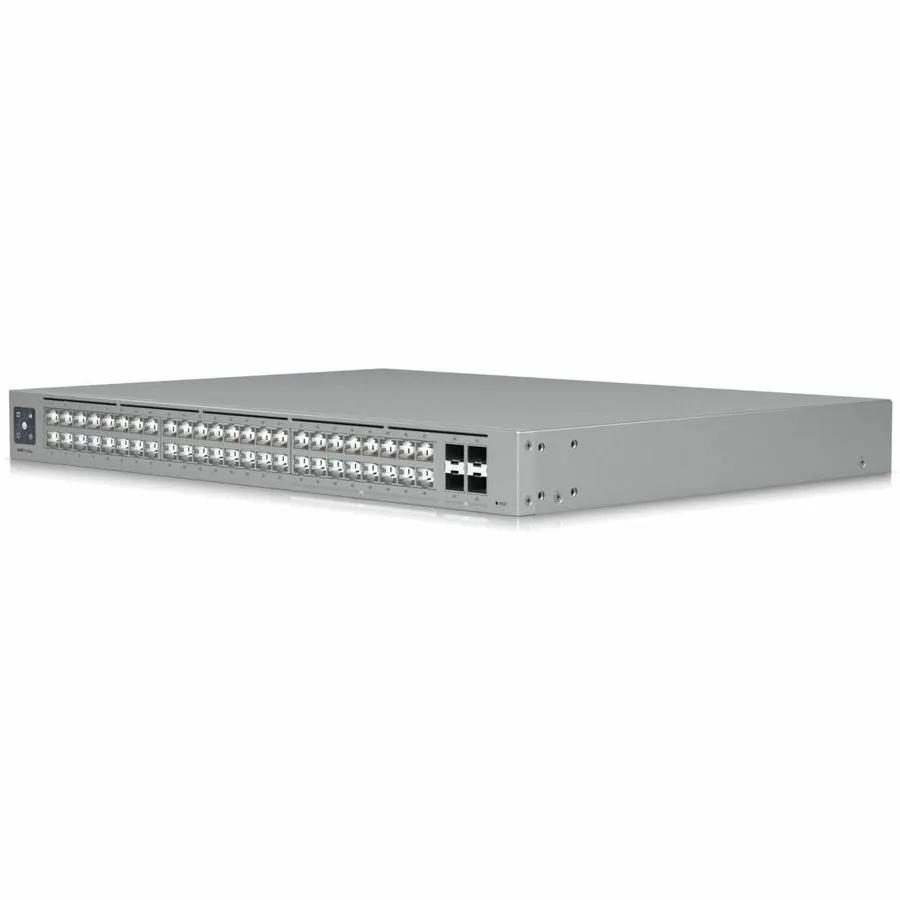 Netgear ProSAFE Pro Max 48-Port 2.5GbE managed switch, gray metal chassis, front view