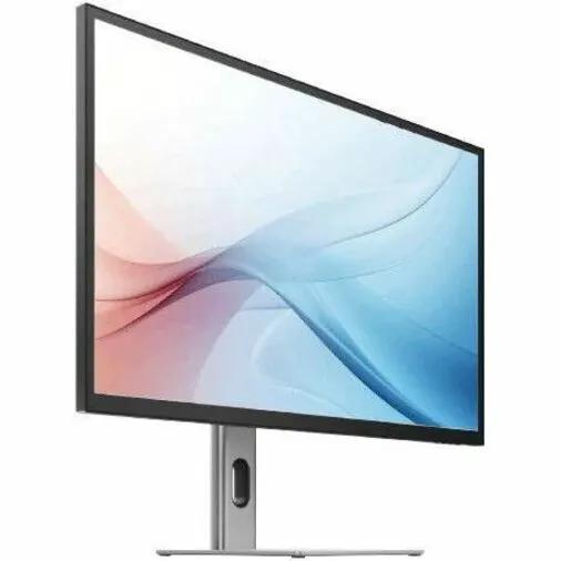 Alogic Clarity 32-inch 4K UHD monitor on a silver stand with a black bezel