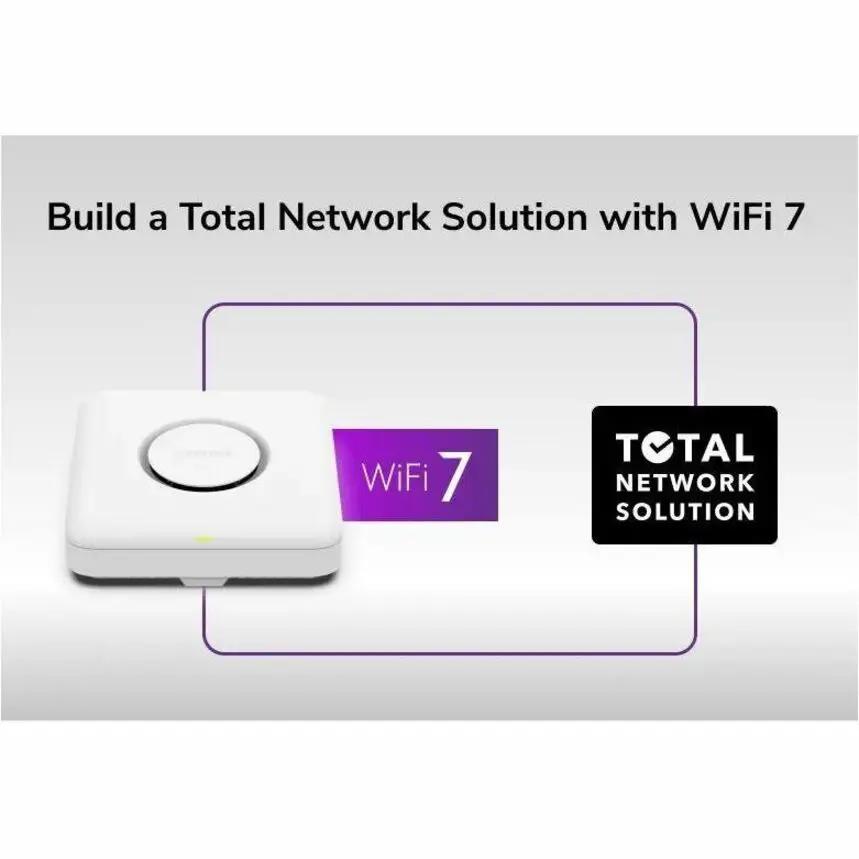 Netgear WBE750 Tri Band Wi-Fi 7 IEEE 802.11 a/b/g/n/ac/ax/be 18.40 Gbit/s Wireless Access Point
