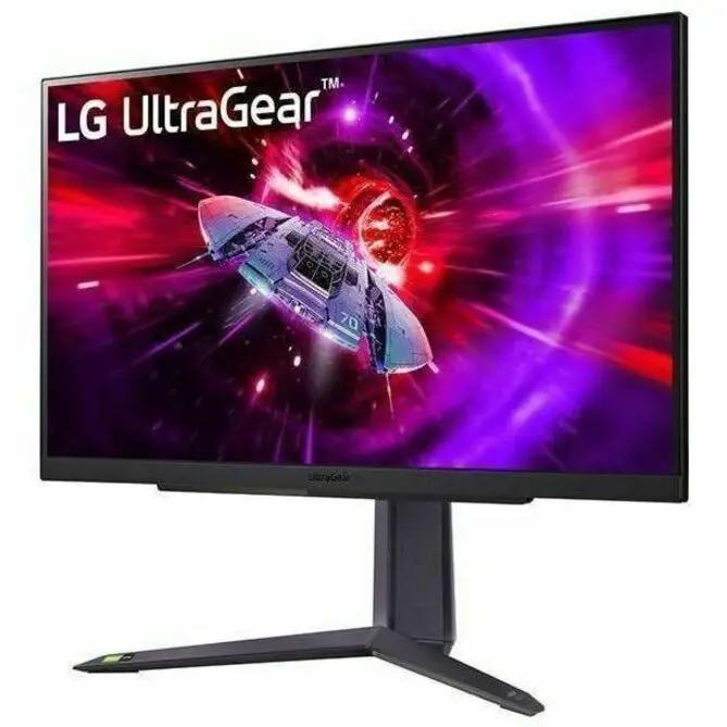 LG 27GR75QB-B 27-inch Gaming Monitor, black finish with LG UltraGear branding