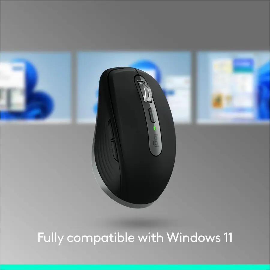 Logitech MX Anywhere 3S for Mac, Compact Wireless Bluetooth Mouse, 8K DPI Any-Surface Tracking, Quiet Clicks, USB C, Pale Grey