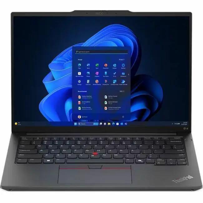 Lenovo ThinkPad E14 Gen 6 laptop with Ryzen 5 7535U, 16 GB RAM, 256 GB SSD, black
