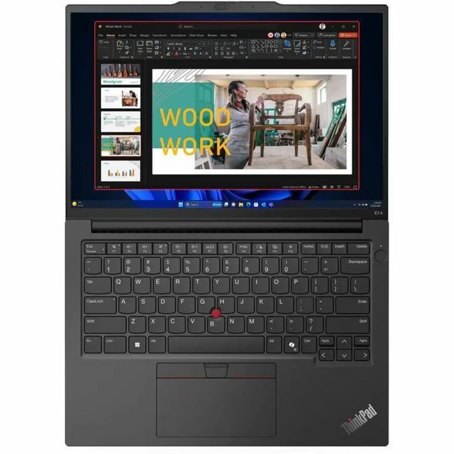 Lenovo ThinkPad E14 Gen 6 Notebook, 14-inch display, Ryzen 5 7535U, 16 GB RAM, 256 GB SSD, black