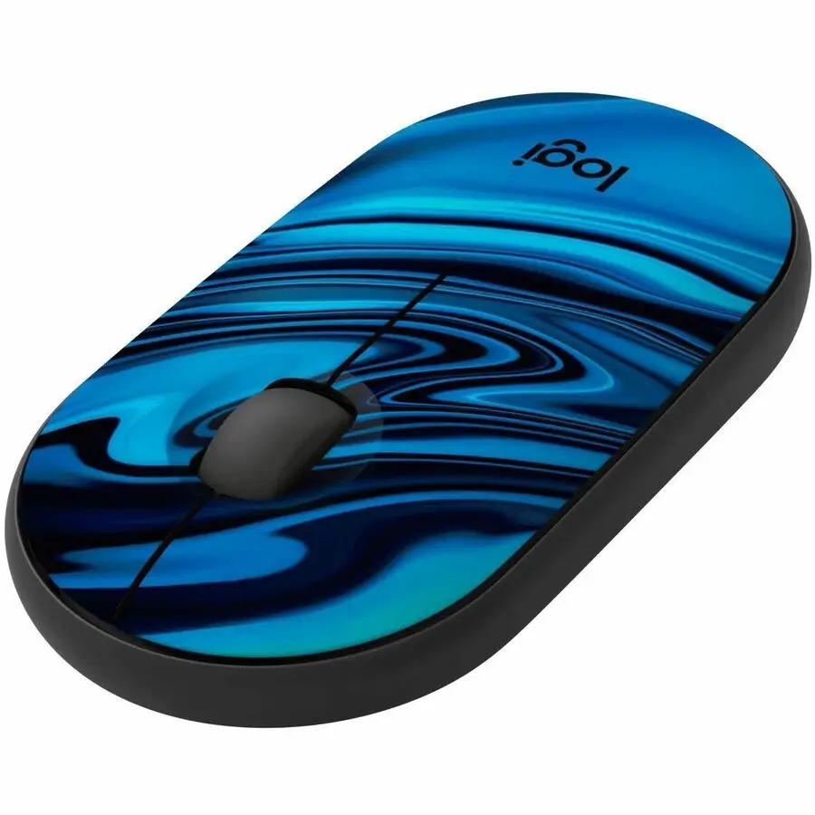 Logitech M340 Wireless Mouse with Limited Edition Prints, USB Receiver and Silent Clicks, Portable Wireless Mouse for Laptop, PC, Windows, Chrome, Surface, Blue Galaxy