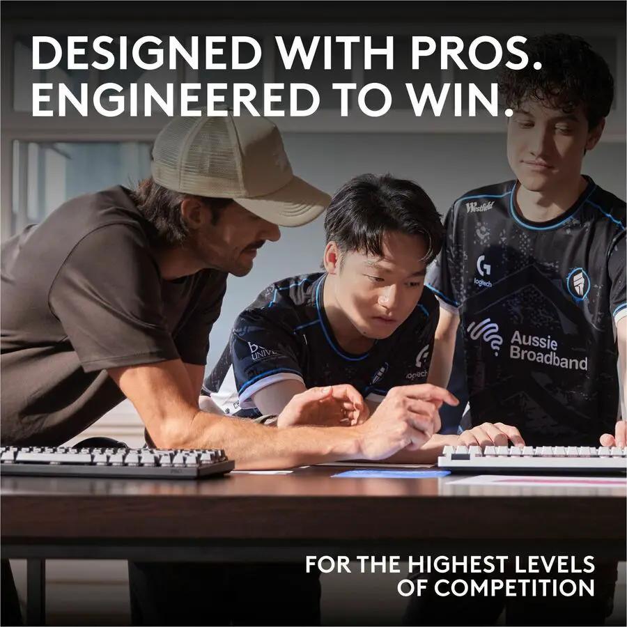 Logitech G PRO X 60 LIGHTSPEED Wireless Gaming Keyboard, Ultra Compact TKL 60% Mechanical Keyboard for Windows PC, LIGHTSYNC RGB, Dual-Shot PBT Keycaps, GX Optical Linear Switches, Black