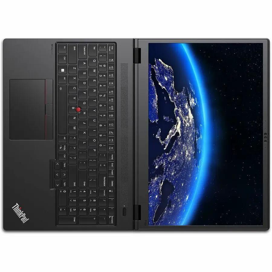 Lenovo ThinkPad P16v Gen 2 mobile workstation laptop, black, 16-inch display.