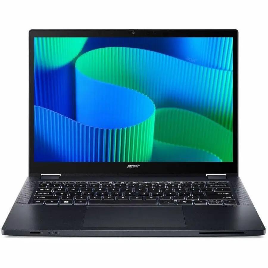 Acer TravelMate P4 Spin 14 2-in-1 Notebook, black, 14-inch touchscreen