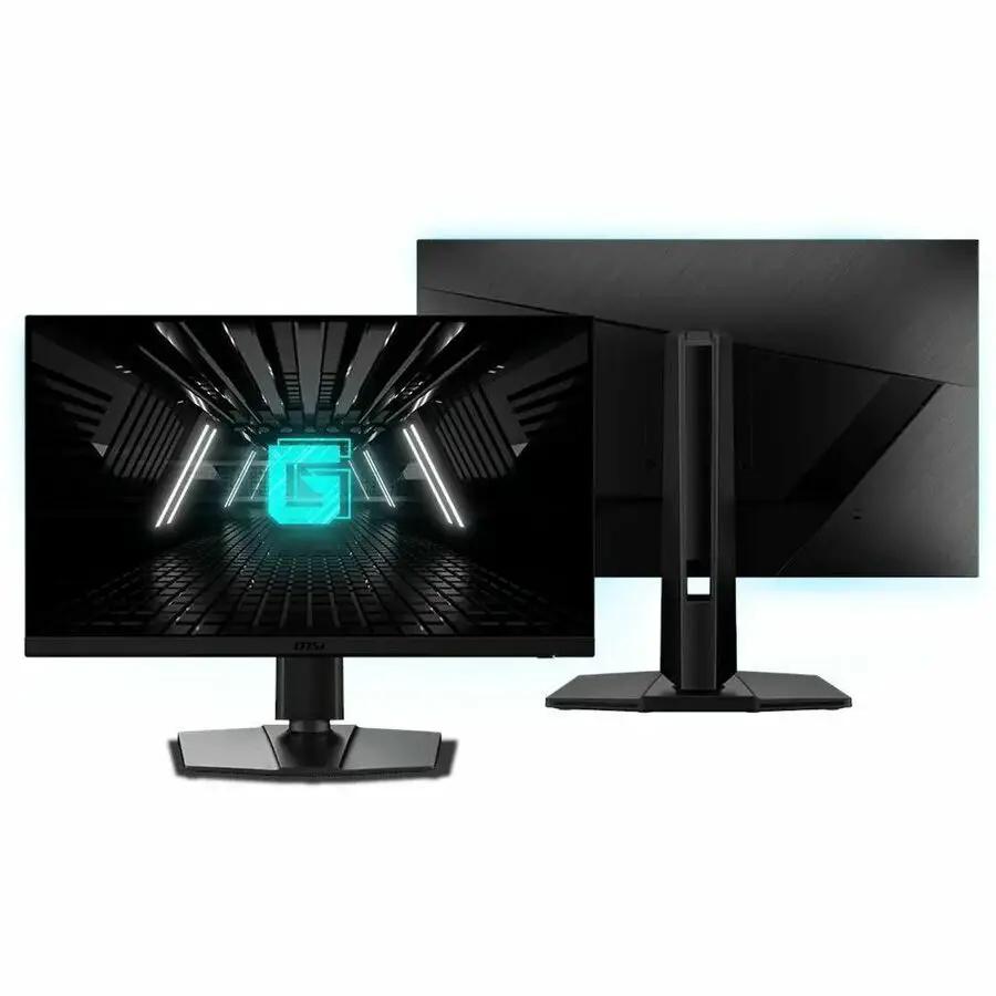 MSI G272QPF E2 27-inch WQHD gaming monitor; black Rapid IPS, 180Hz, two-monitor setup shown