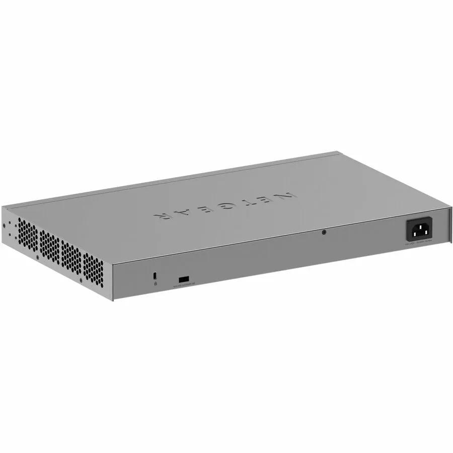 NETGEAR GS728TXPv3 24-port Gigabit PoE+ Smart Switch, gray metal enclosure