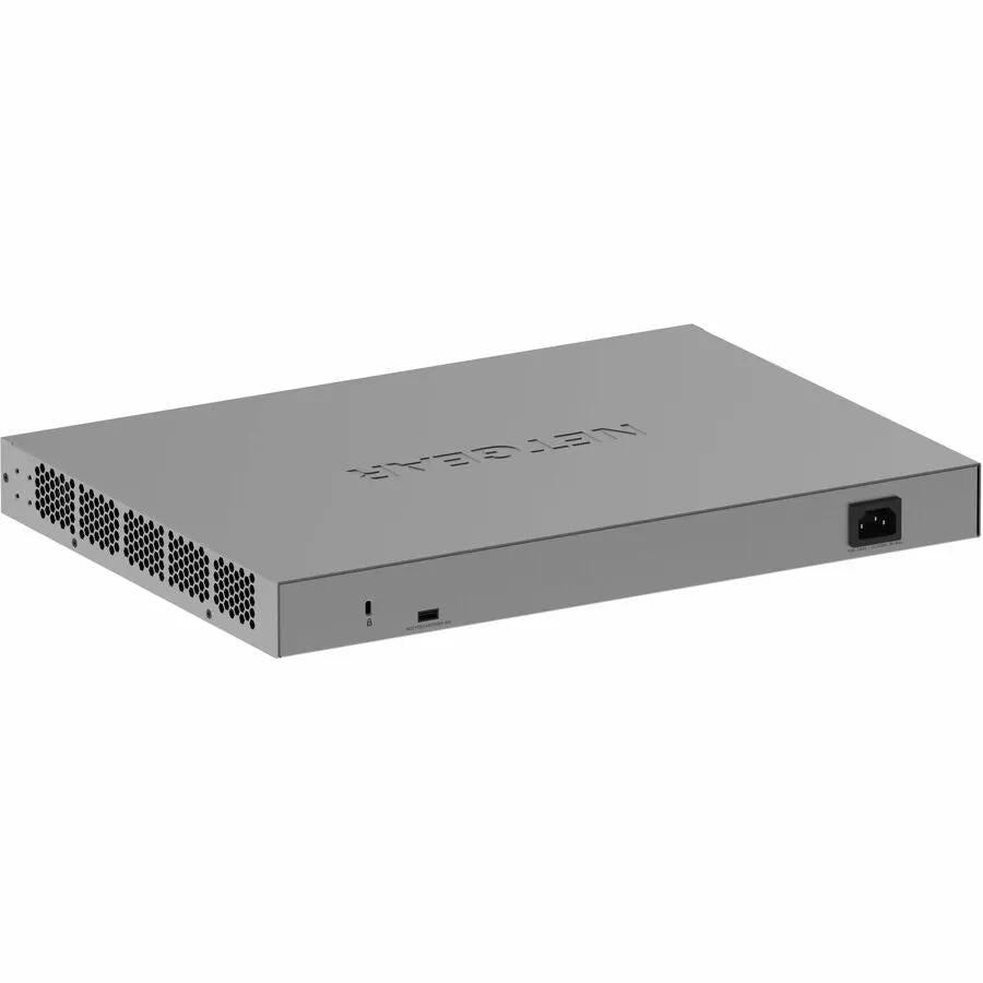Netgear Smart Switch SWTH 48-Port PoE+ SFP+ Managed Switch, gray metal chassis