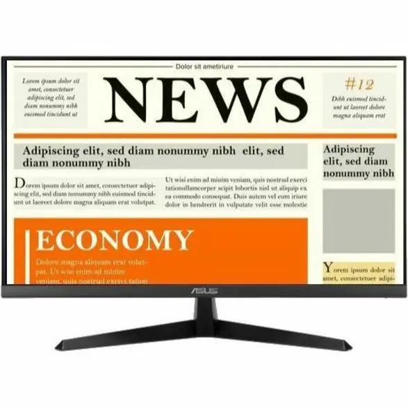 ASUS VY27UQ 27-inch 4K UHD IPS monitor on a black stand
