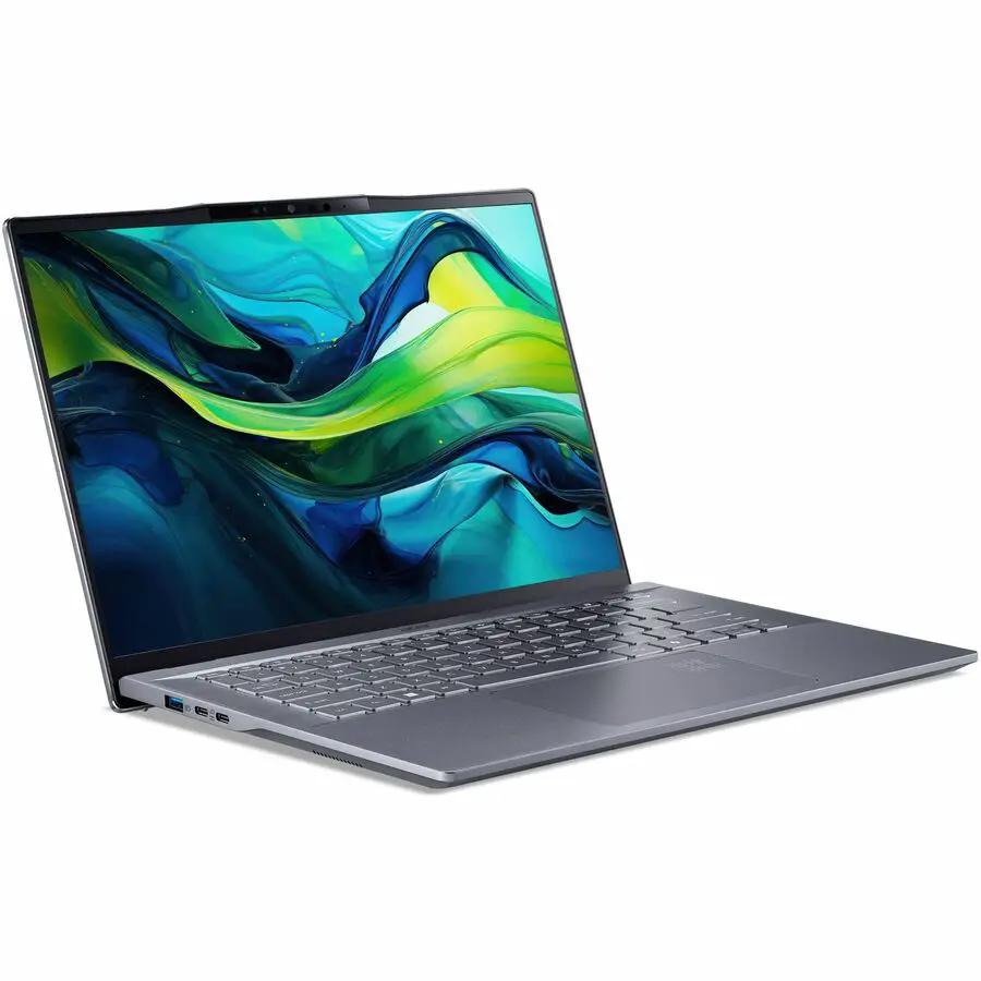 Acer Swift 14 AI Notebook laptop in silver with WQXGA 120 Hz display