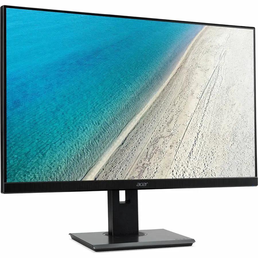 Acer Vero B247Y 24-inch LCD monitor on a stand, black bezel, 16:9 widescreen.