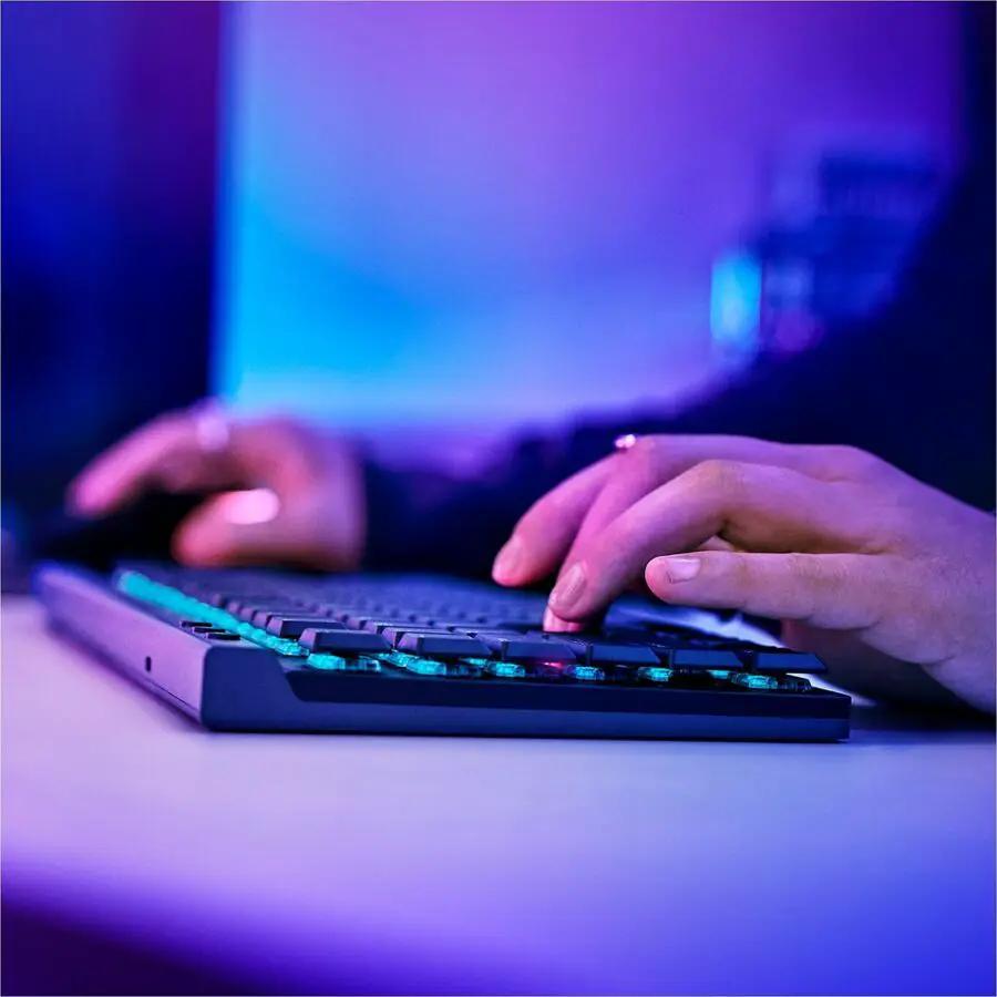 Logitech G515 LIGHTSPEED TKL Low Profile Wireless Gaming Keyboard, LIGHTSYNC RGB, Thin Tenkeyless Design, PBT Keycaps, Tactile (Brown) Mechanical Switches, Black