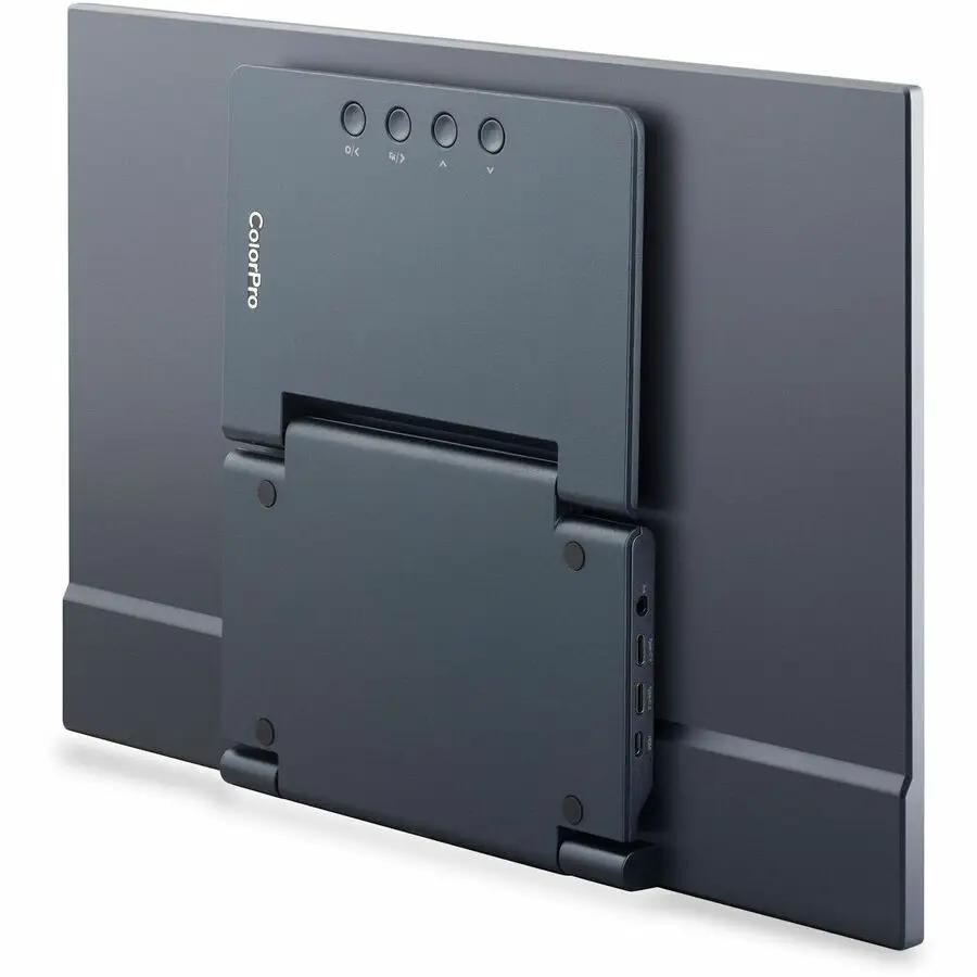 ViewSonic ColorPro VP1656 15.6-inch IPS monitor back view with detachable stand block and side ports