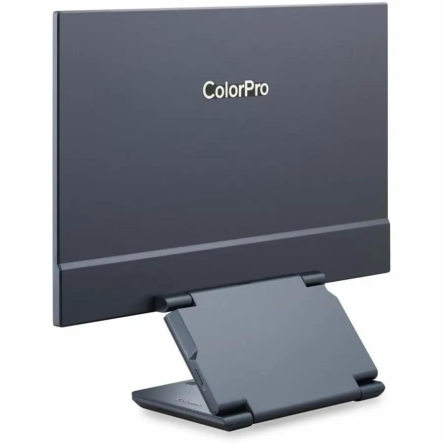 ViewSonic ColorPro VP1656 15.6-inch IPS monitor on a gray stand.