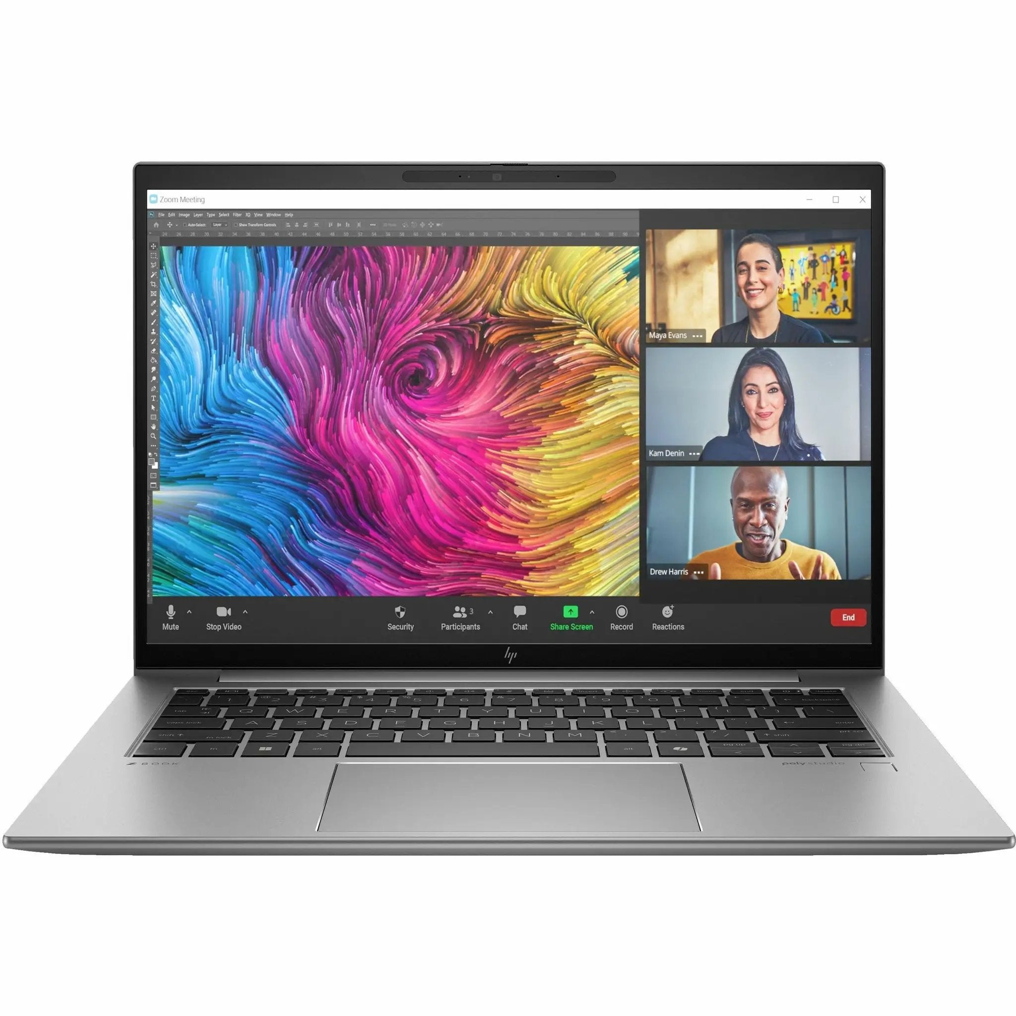HP ZBook Firefly G11 mobile workstation laptop with 32 GB RAM and 1 TB SSD in silver