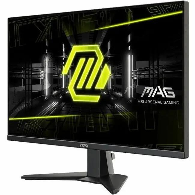 MSI MAG275F 27-inch gaming monitor with black bezel and neon green MSI logo