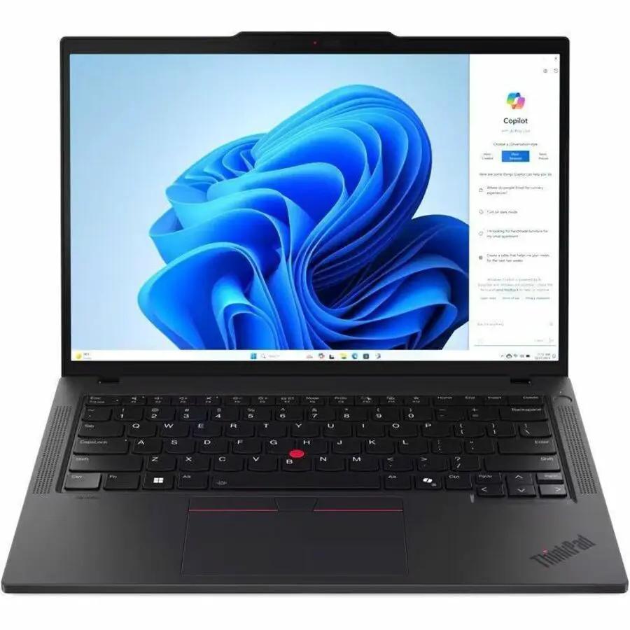 Lenovo ThinkPad T14 laptop in black with 14-inch display, Ryzen 7 PRO, 32GB RAM, 512GB SSD