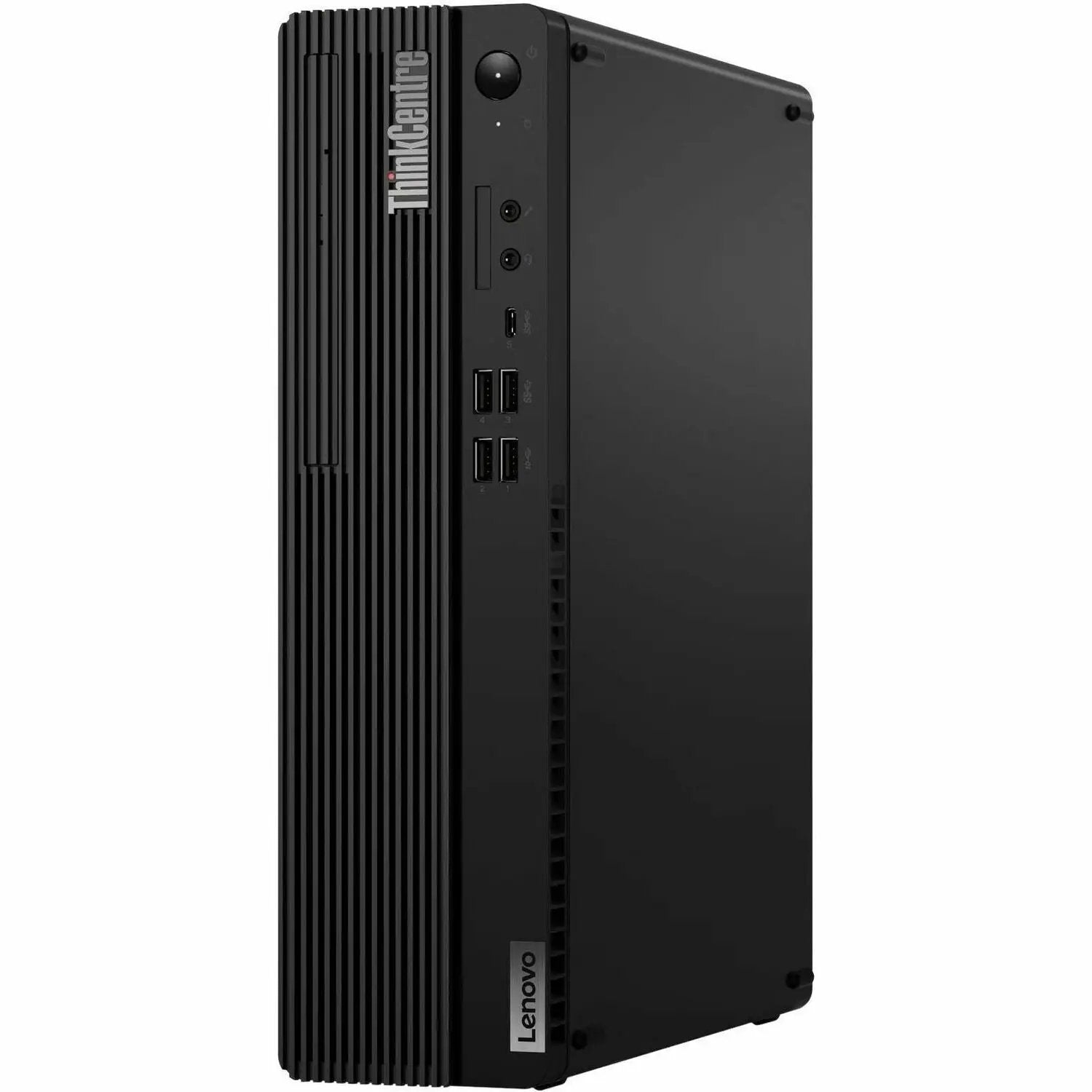 Lenovo ThinkCentre M75s Gen 5 desktop in black with front USB ports