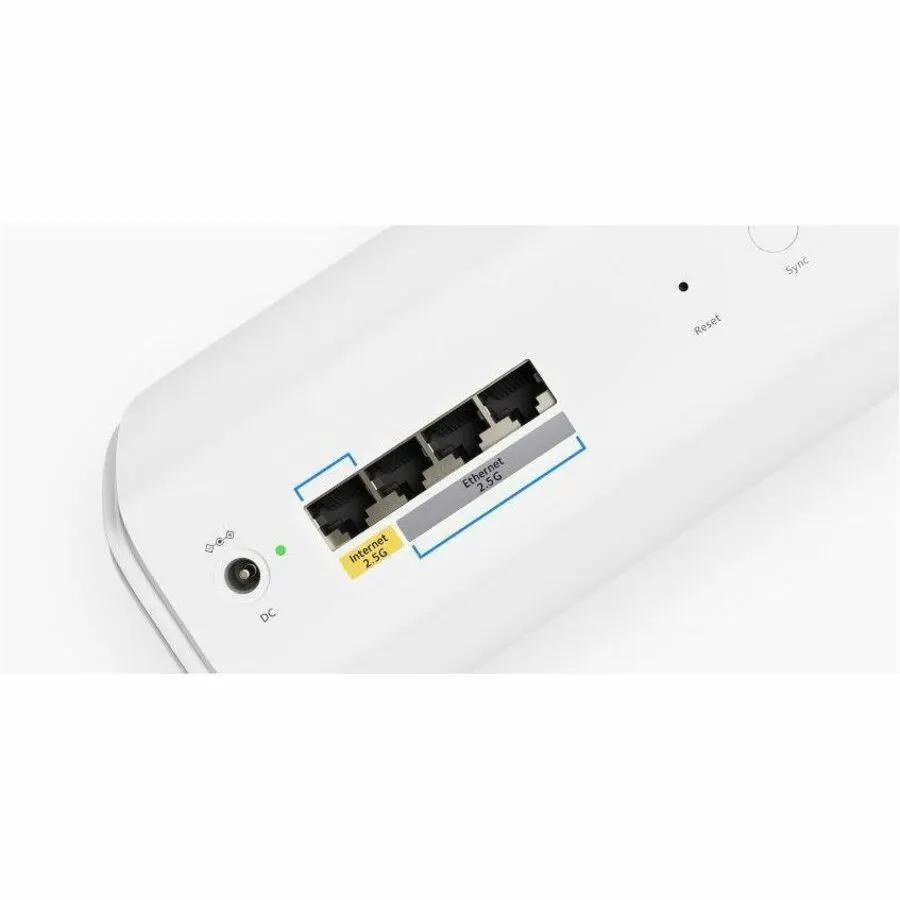 NETGEAR Orbi ORBI7 4-Port Gigabit Wi‑Fi 7 router, white, wireless router