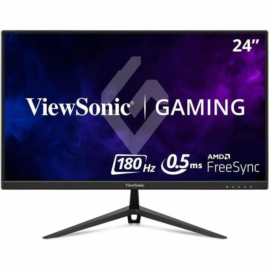 ViewSonic VX2428A 24-inch gaming monitor on white background with a black V-shaped stand.
