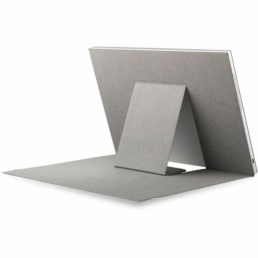 ViewSonic VG1656-2K 16-inch WQXGA IPS monitor with gray fabric finish and fabric-covered stand
