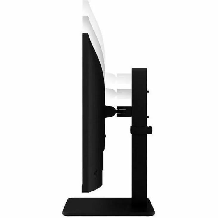 LG 27BA560 27-inch FHD IPS monitor on black stand side profile