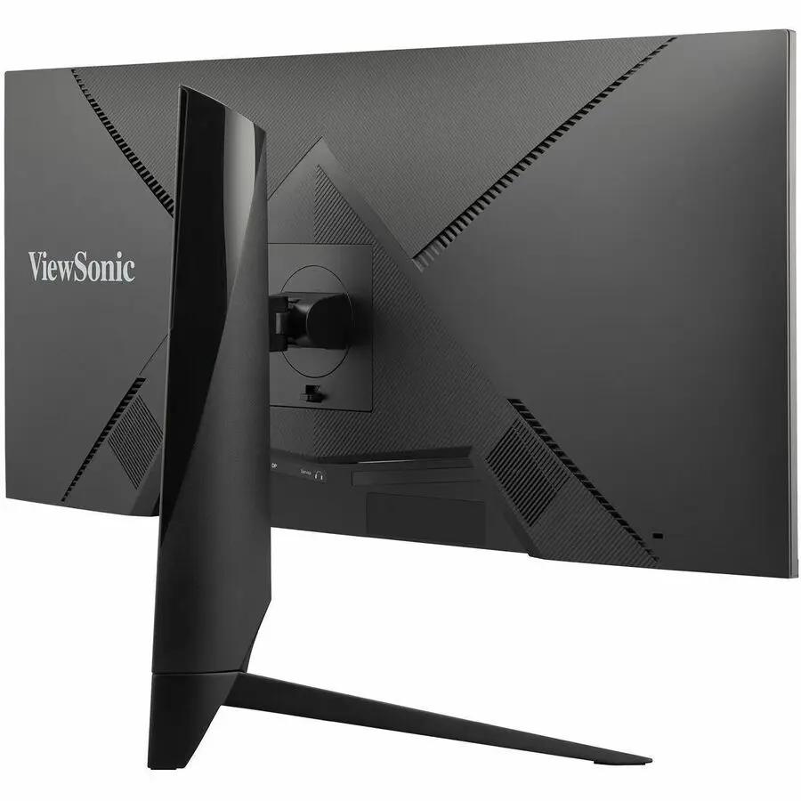 ViewSonic VX3418-2K 34-inch ultrawide gaming monitor, black back view with textured panel and stand