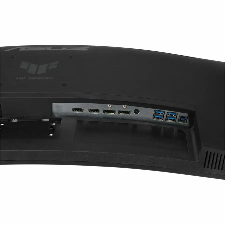 ASUS TUF VG34VQ3B 34-inch UW-QHD curved monitor rear port panel with USB 3.0 ports