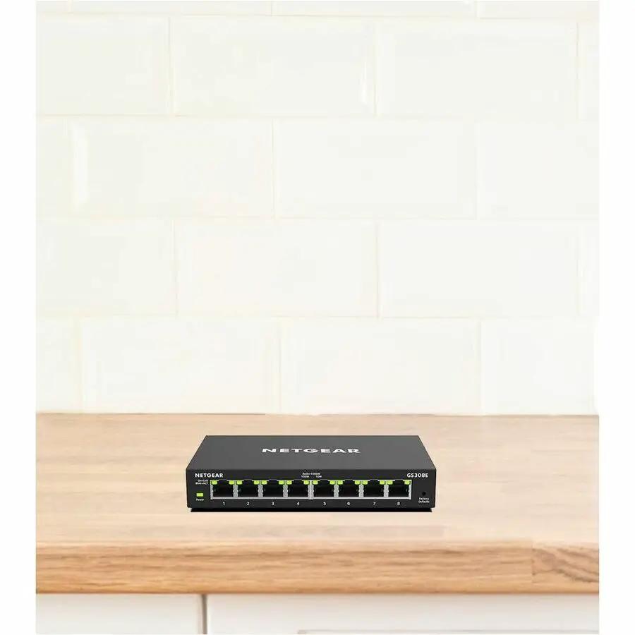 NETGEAR ProSafe GS108 8-Port Gigabit Unmanaged Switch, black