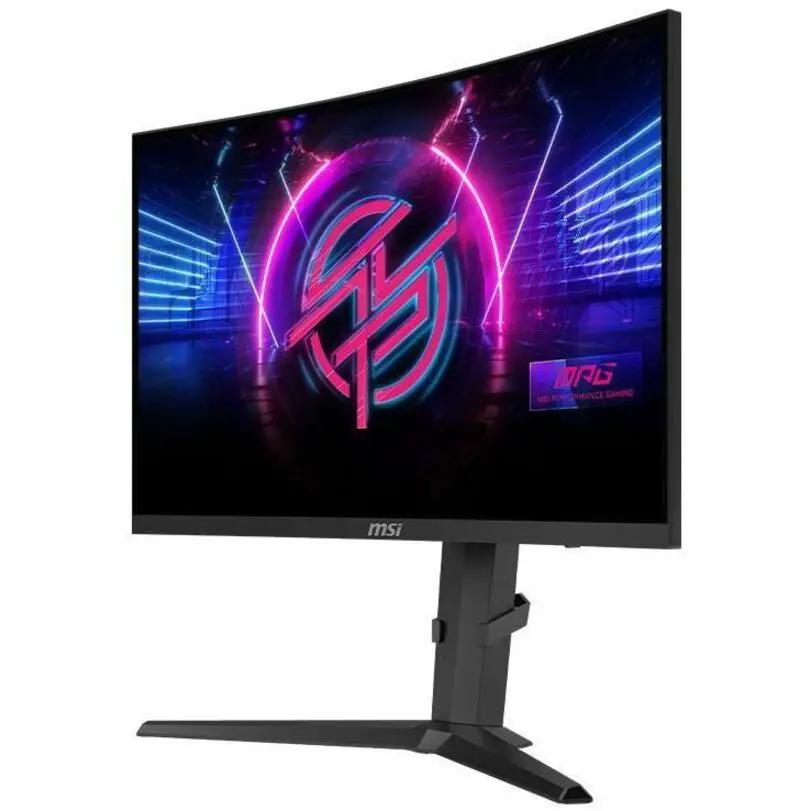 MSI MPG 275CQRXF 27-inch WQHD curved gaming monitor on stand