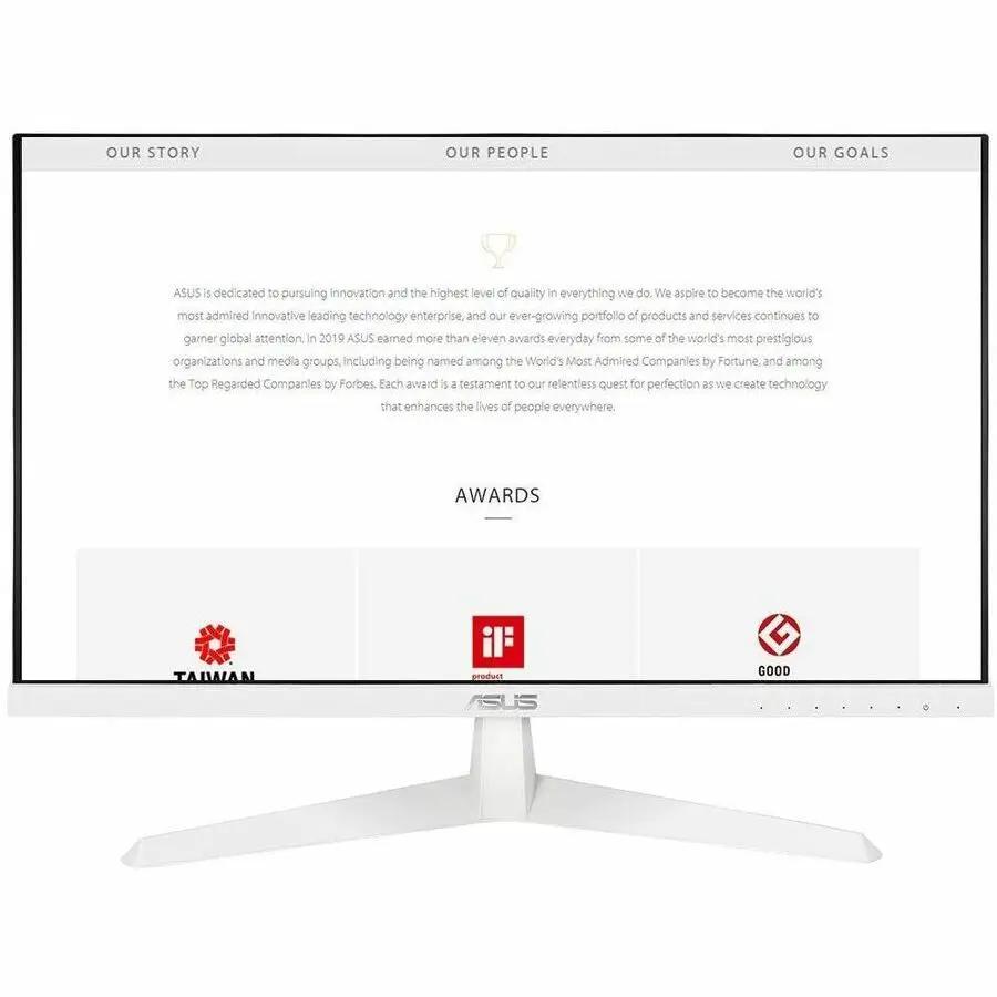 ASUS VY249HF 24-inch IPS Full HD monitor in white with 100Hz refresh rate