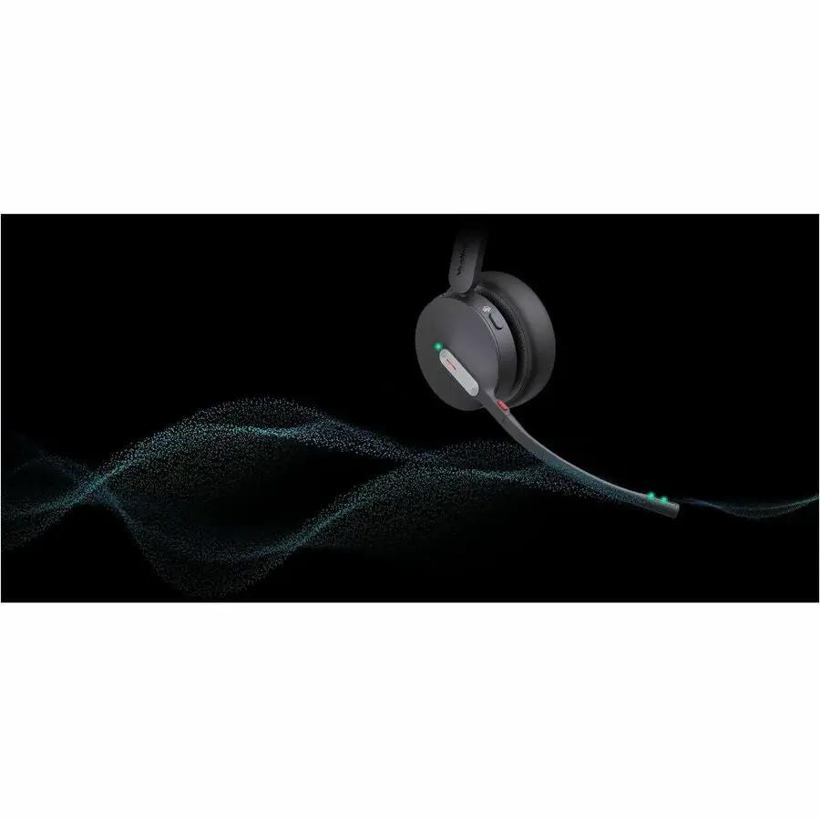 Yealink WH64 Hybrid Dual UC headset, black over-ear with attached mic