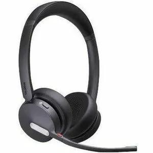 Yealink WH64 Hybrid Dual Teams headset, black over-ear with microphone.