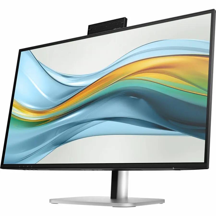 HP 527pm 27-inch WQHD LCD monitor with black bezel and silver stand