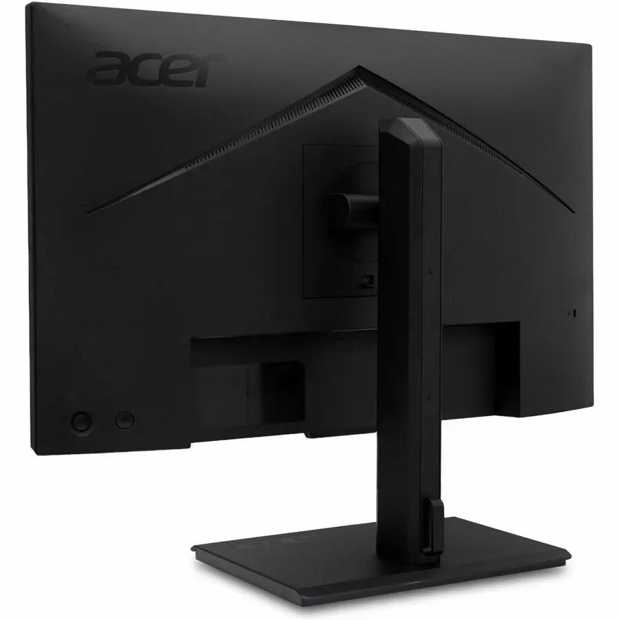 Acer Vero B248Y G 24-inch monitor in black, rear view on stand