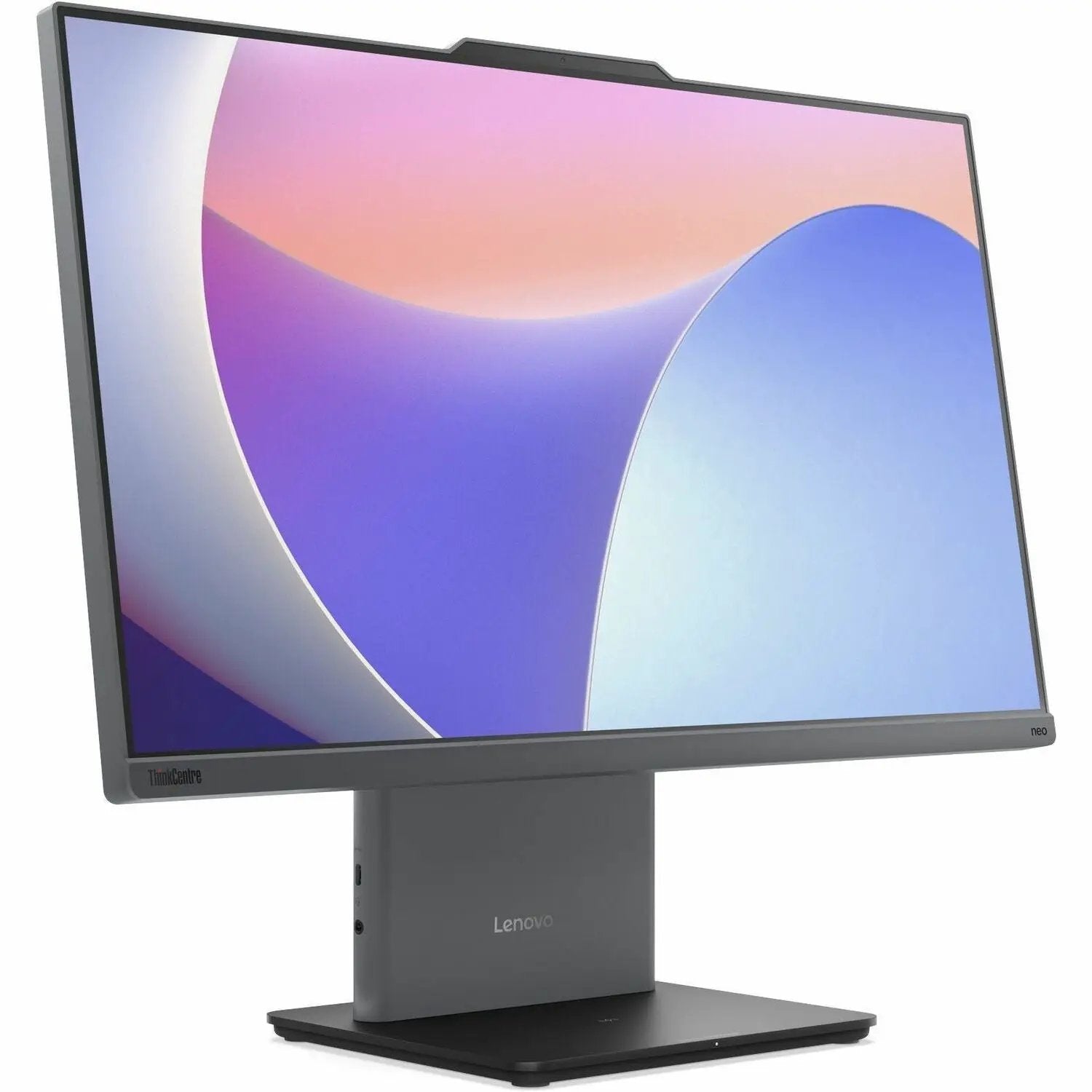 Lenovo ThinkCentre Neo 50a 24-inch Gen 5 All-in-One PC on gray stand