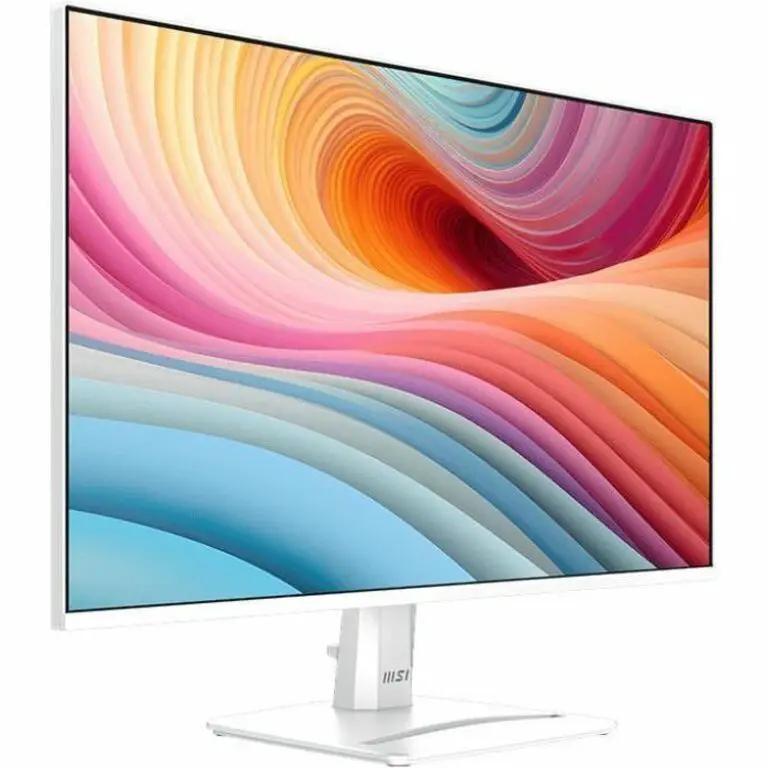 MSI Pro MP275W E2 27-inch FHD LCD monitor with white bezel and stand