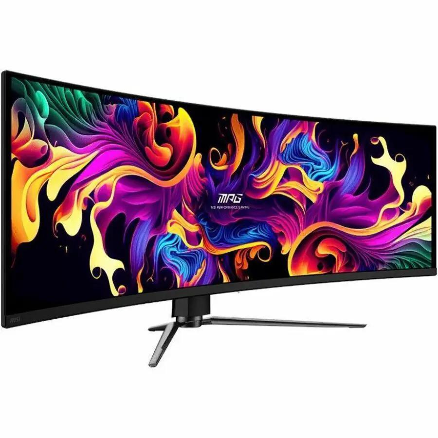 MSI MPG 491CQPX 49-inch QD-OLED curved monitor, 32:9 DQHD, metallic black