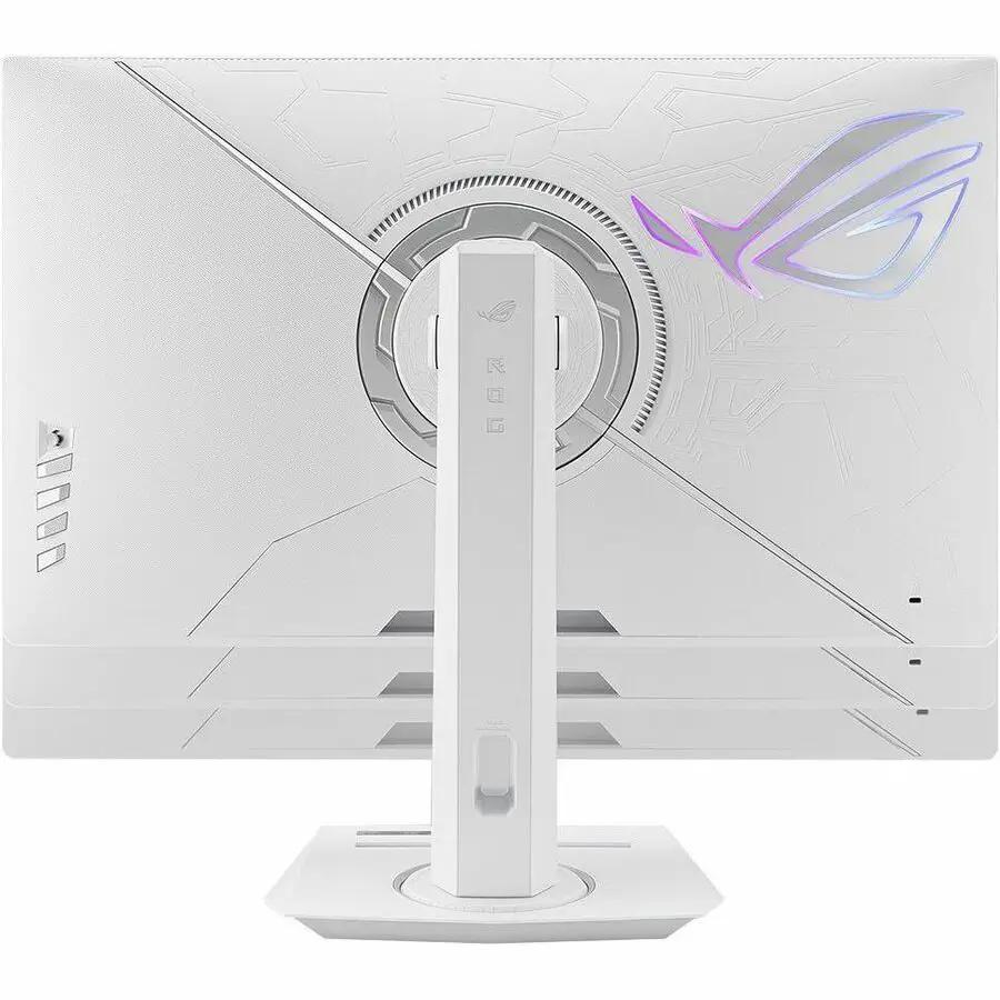ASUS ROG Strix XG259QNG 25-inch white gaming monitor back view with ROG logo