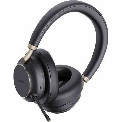 Yealink BH76PLSTMSUSBC/A headset, black over-ear with boom microphone