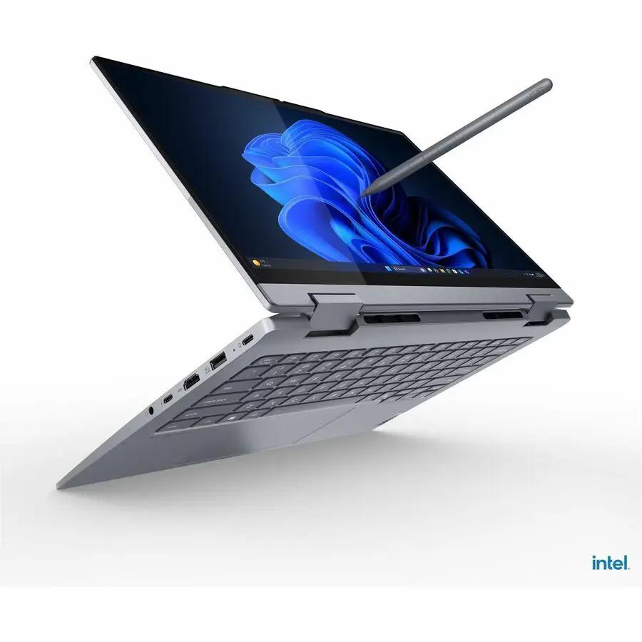 Lenovo ThinkBook 14 G5 2-in-1 laptop with stylus, Luna Gray, 14-inch touchscreen
