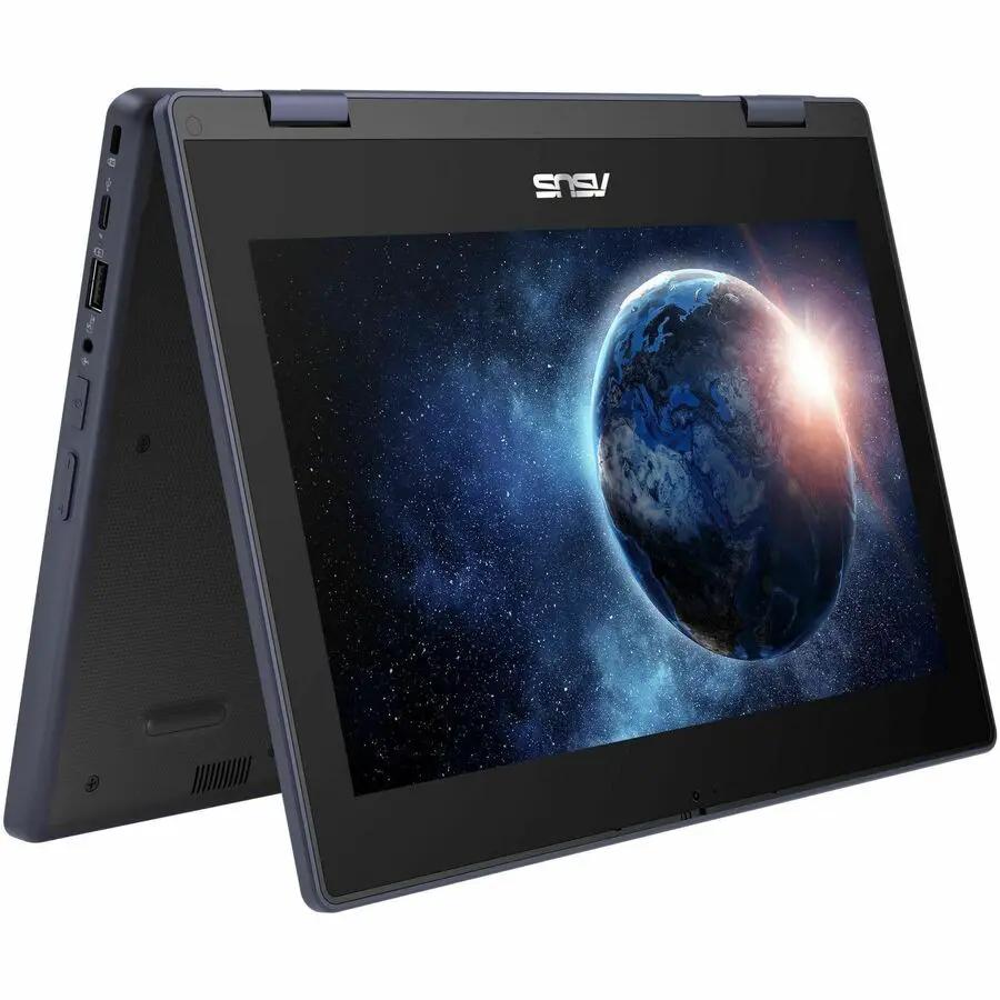 ASUS BR1104F rugged 2-in-1 laptop, 11.6-inch touchscreen, mineral gray