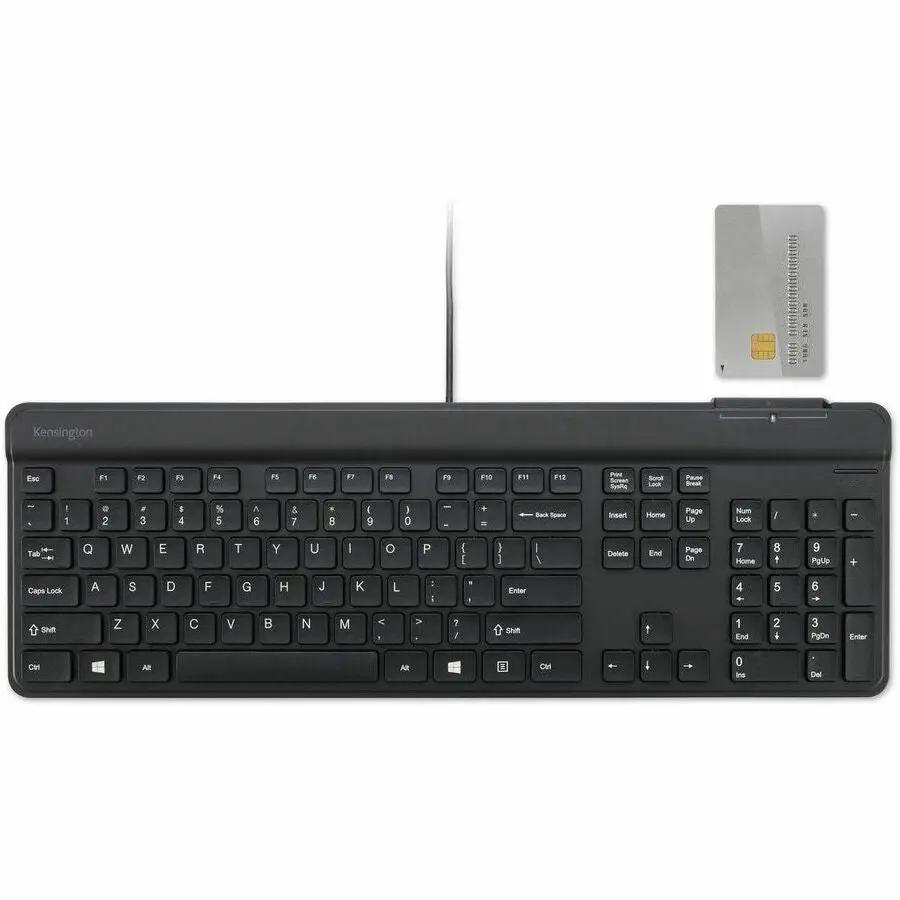 KB201C Simple Solutions™? Wired Keyboard with Smart Card Reader (CAC) - TAA