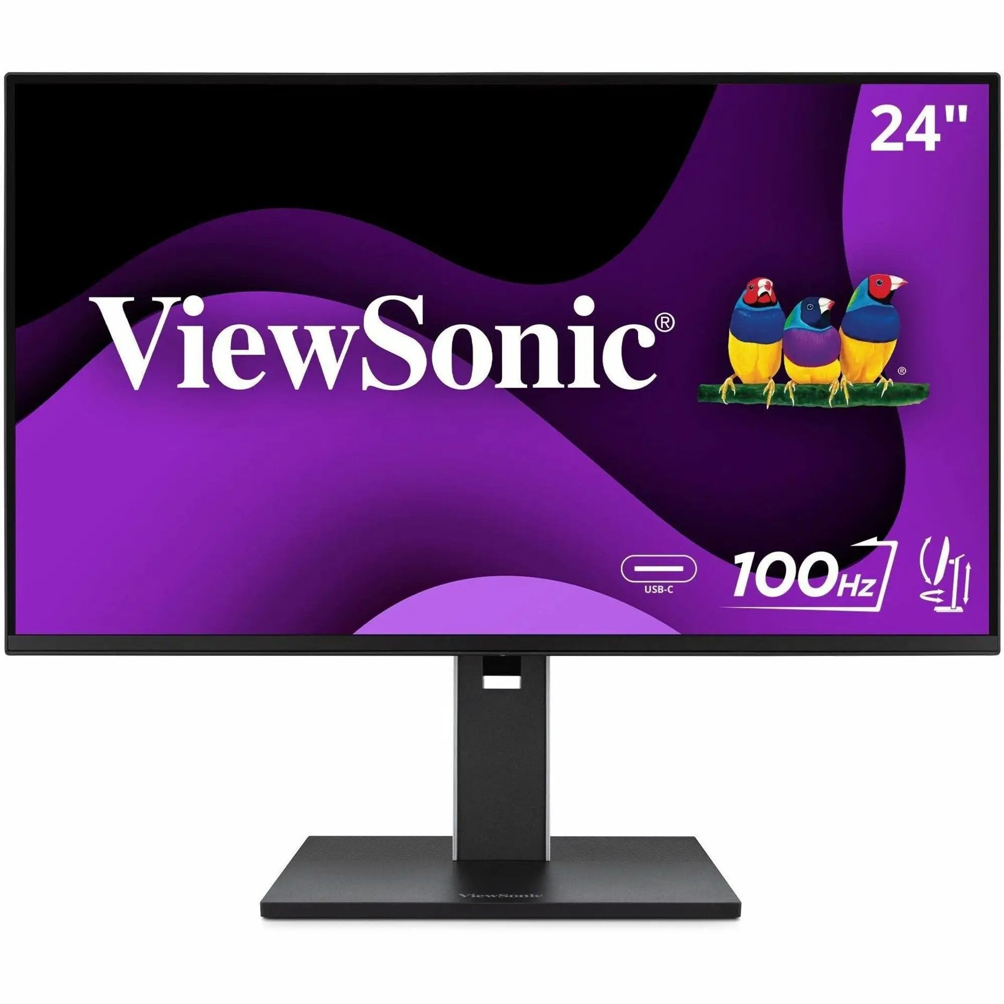 ViewSonic VG2452 24-inch IPS monitor on stand.