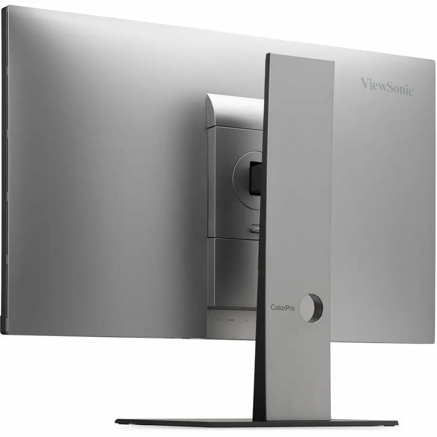 ViewSonic ColorPro VP27885K 27-inch monitor on stand, rear view